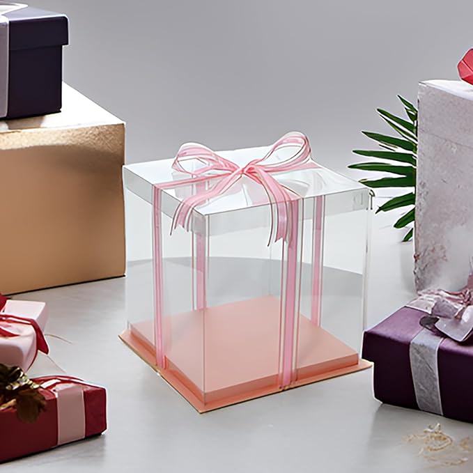 XININSUN pink clear cake box - Image 3