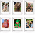 Magnetic Refrigerator Mini Picture Frames, 2.36x3.54 Acrylic Magnetic Clear by LIANHELILAI