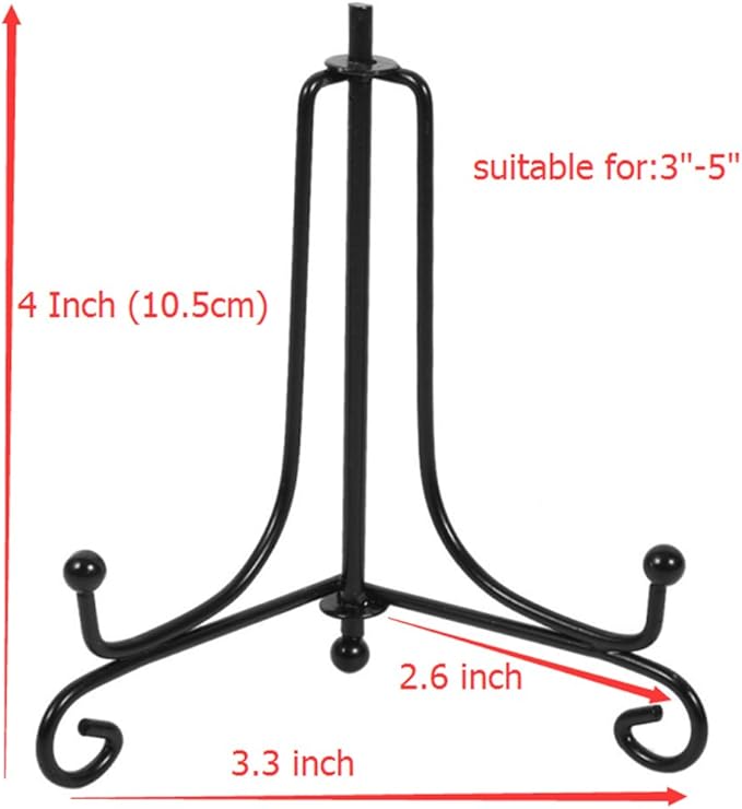 Iron Display Stand, Displays Picture Frames, Decorative Plates, Tablets and Art - Image 2