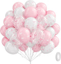 60pcs Pink Bow Balloons 12inch by Awenztech
