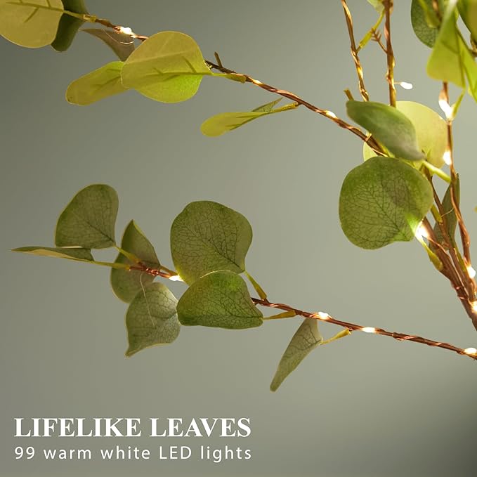 Lighted Artificial Eucalyptus Branches - Image 2