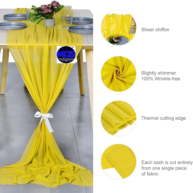 MDS Halloween Chiffon Table Runner - Image 6
