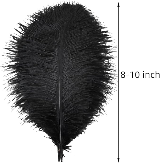 Ballinger Black Ostrich Feathers Bulk - Image 3
