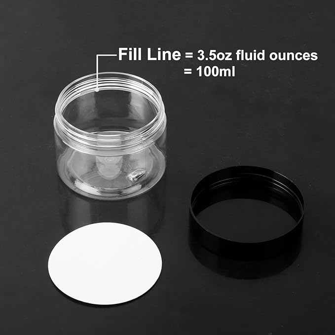 80 Packs 4 OZ Transparent Plastic Jars - Image 3