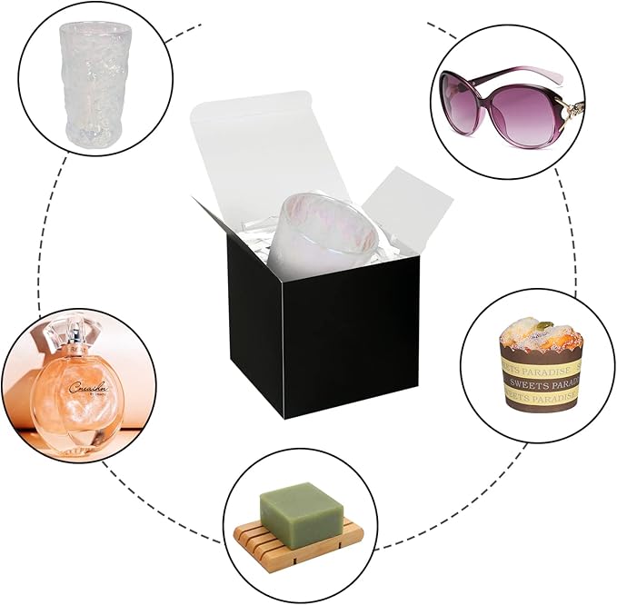 Black Gift Boxes 5x5x5, 30 Pack Paper Gift Boxes - Image 4