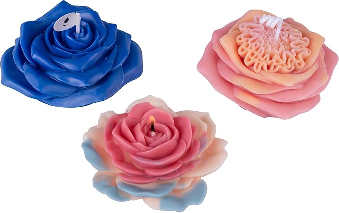 Flower Succulent Rose Peony Molds Silicone Wave Spiral Candle Mold - Image 5