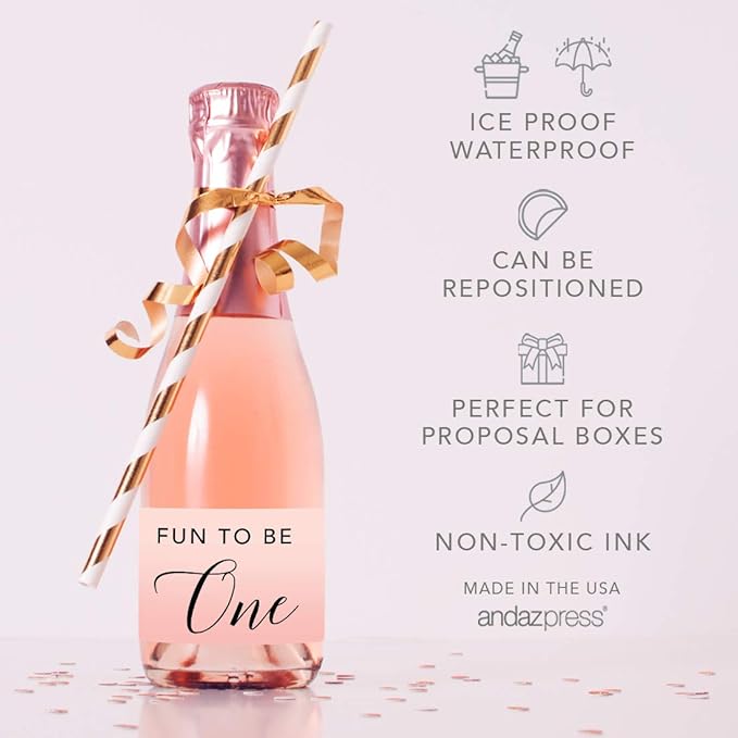 Andaz Press Blush Pink Rose Elegant Party Baby Girl's 1st Birthday Collection - Image 5