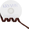 Dark Brown Satin Ribbon 3/8 inch X Continuous 50 Yards, Single Face Polyester by Kryvusribbon