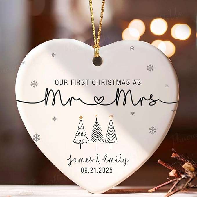 GABITA Personalized First Christmas Married Keepsake, First Christmas Married - Image 4