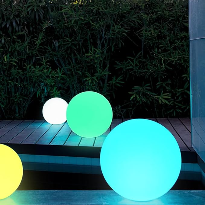 16-inch LED Globe Orb Light, Rechargeable Glowing Ball Light w/Remote, Dimmable - Image 4