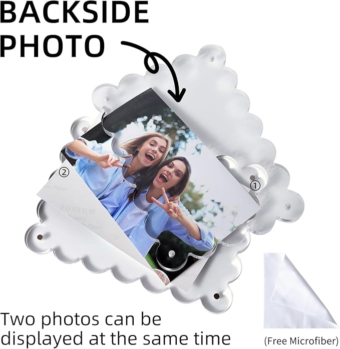3 Pack Acrylic Picture Frame: 4x6inch Magnetic Picture Frames, Double Sided - Image 6