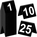 Tuanse Table Numbers 1-25 Acrylic Double Side Numbered Table Tents Plastic by Tuanse