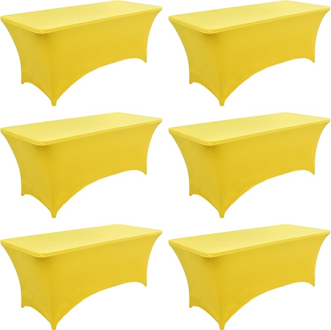 6-Pack 6ft Spandex Table Covers by Unknown