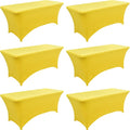 6-Pack 6ft Spandex Table Covers by Unknown