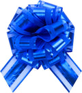 6 PCS 6 Inch Organza Blue Pull Bows by Unknown
