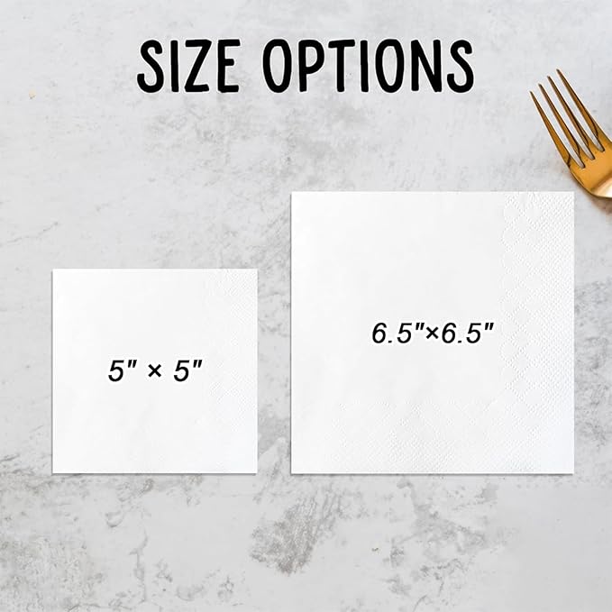 Personalized Custom Napkins: 50 Personalized Printed Napkins, 3 Ply, Custom - Image 6