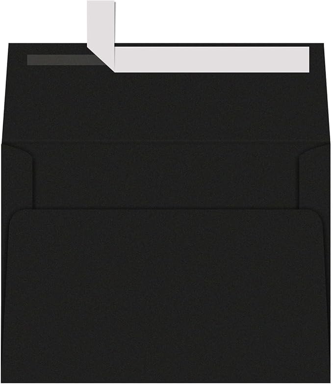 A7 Black Invitation 5x7 Envelopes - Image 5