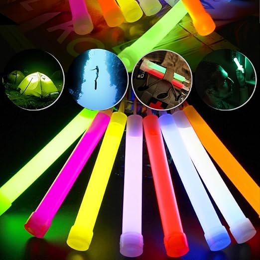 22 PC Glow Sticks in The Dark Party Supplies, 12 Hours Duration Emergency Glow - Image 6