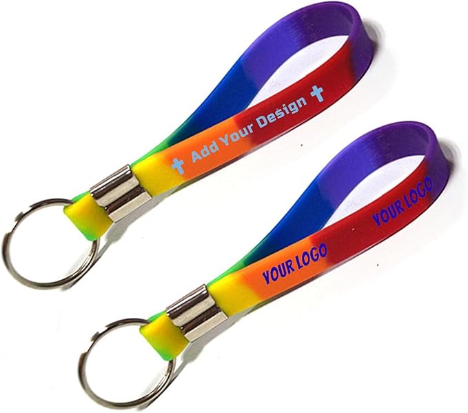 50 Personalized Silicone Keychains - Image 3