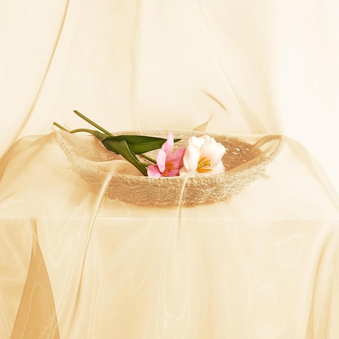 P Pothuiny Sheer Organza Fabric by The Yard, 1 Yard x 60 Inch Wide Bridal - Image 7