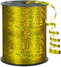 KMER LIFE Premium Gold Shiny Curling Shiny Ribbon, 1/5" Wide x 500 Yards by KMERLIFE