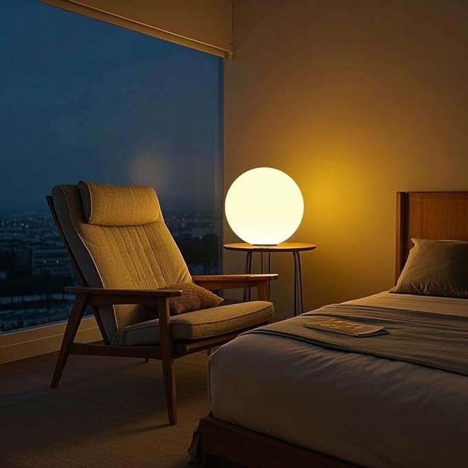 Globe Floor Lamp, 14-inch LED Ball Light - Image 4