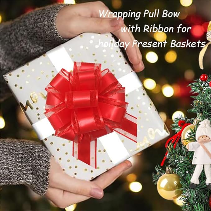 6 Pieces Large Pull Bows, 6 inches, Bow - Image 5