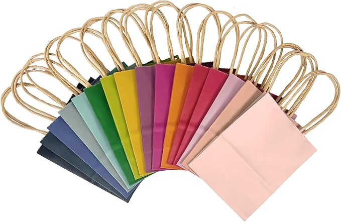 qiqee 32 Pcs Mini Paper Gift Bags - Image 4