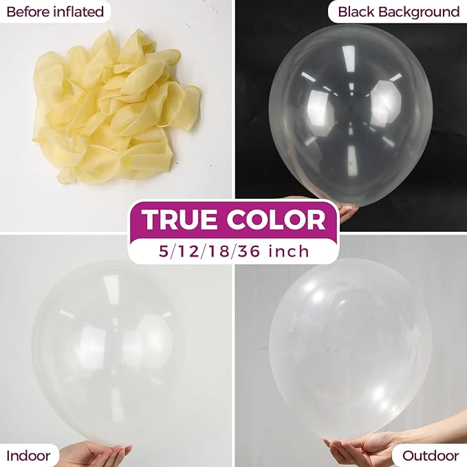 Bezente Clear Balloons Latex Party Balloons - Image 2