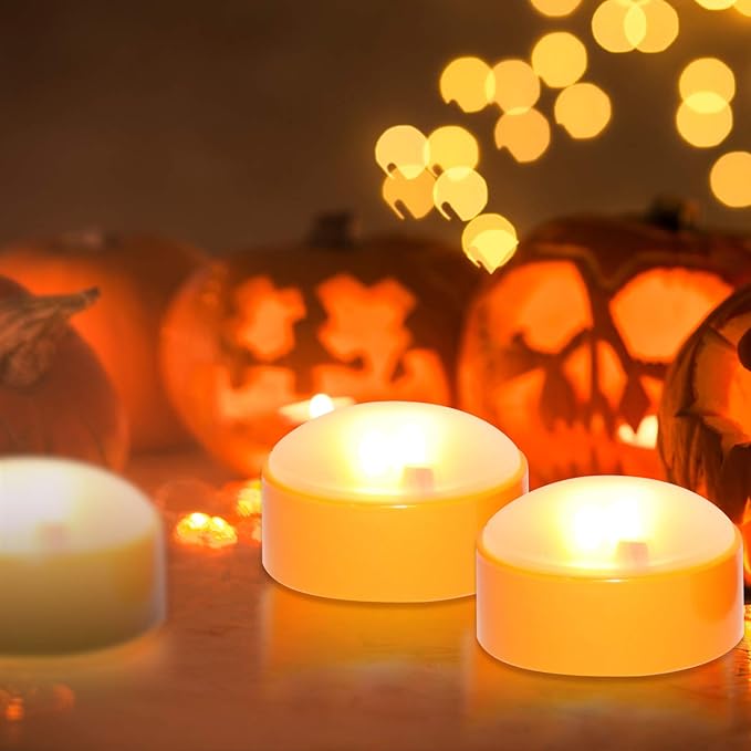 LED Pumpkin Lights with Remote and Timer, Battery Operated Bright Flickering - Image 2