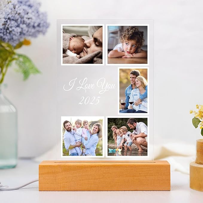 Custom Picture Frames with Photo, Customized Photo Frame with Night Light - Image 6