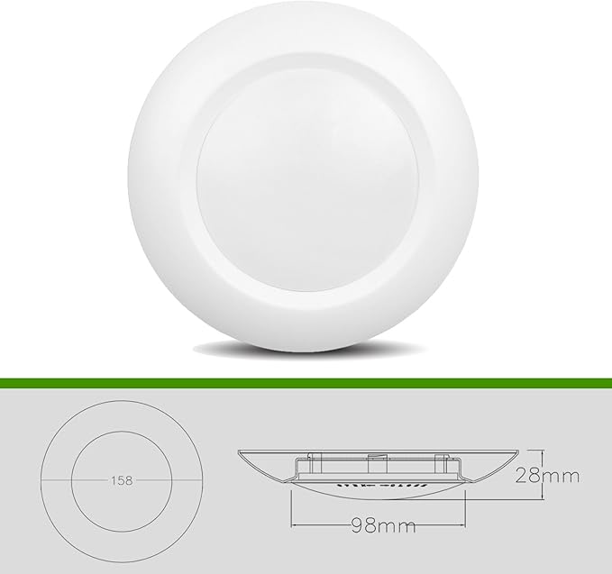 4 Inch LED Low Profile Recessed & Surface Mount Disk Light, >600 Lumens - Image 3