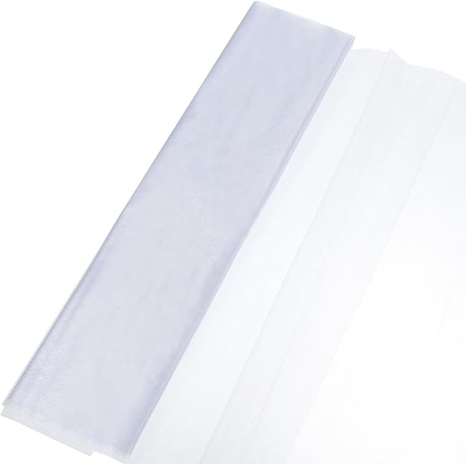 uxcell 19" by 5.5 Yard Tulle Fabric Backdrop Curtains by uxcell