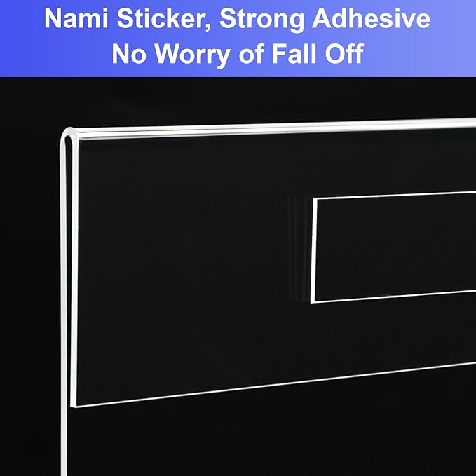 8.5x11 inches Acrylic Sign Holder Wall Mounted Portrait Nami Tape, 8 1/2 x 11 - Image 4