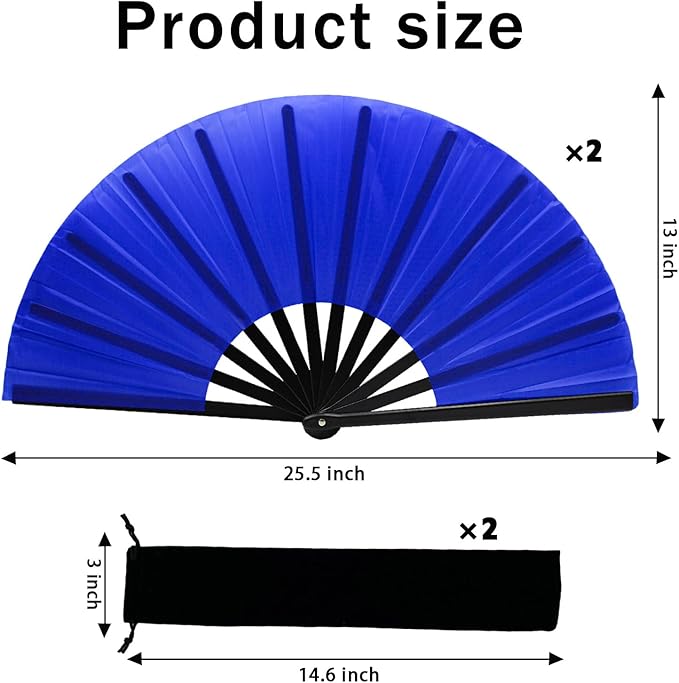 13inch Large Rave Fan Popping Clacking Fans - Image 2