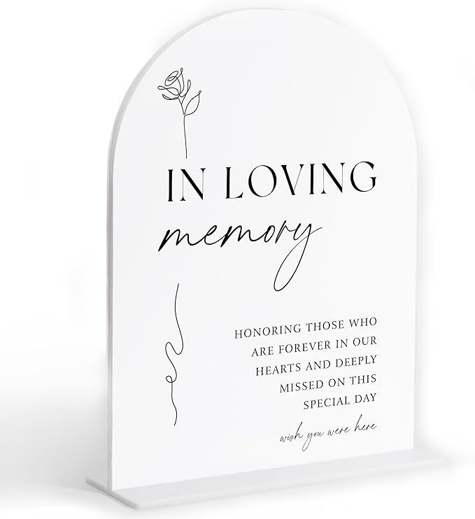In Loving Memory Sign, Memory Table Signs by Sxurt