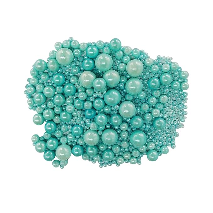 Edible Blue Sugar Pearls Candy Sprinkles 120G/ 4.23Ounce Baking Cake Sprinkles - Image 2