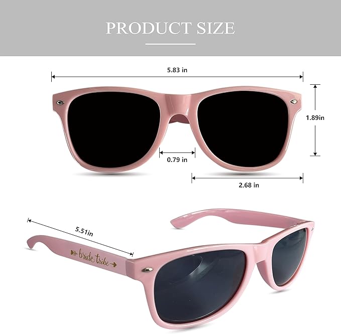 LADY&HOME 10 Pack Bachelorette Party Sunglasses Favors, Bridesmaid and Bride - Image 4