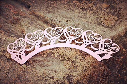Joinwin Newly Design 48pcs Pink Laser Cut Cupcake Wrappers Wraps Wedding - Image 5