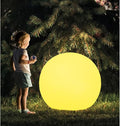 20-in LED Glowing Ball Light, Large Rechargeable LED Globe Orb Light w/Remote by BALMOST