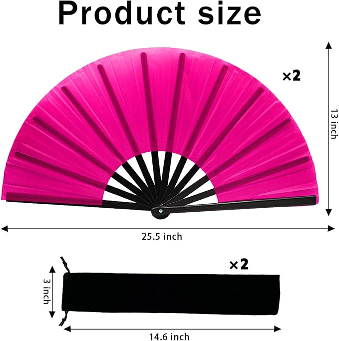 13inch Large Rave Fan Popping Clacking Fans - Image 2