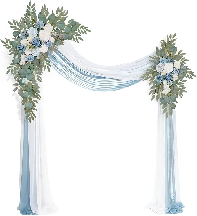 Artificial Arch Flowers Kit, Ceremony and Reception Background Rose Decoration by Muhanjia