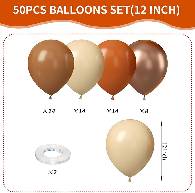 Burnt Orange Balloons - Image 2