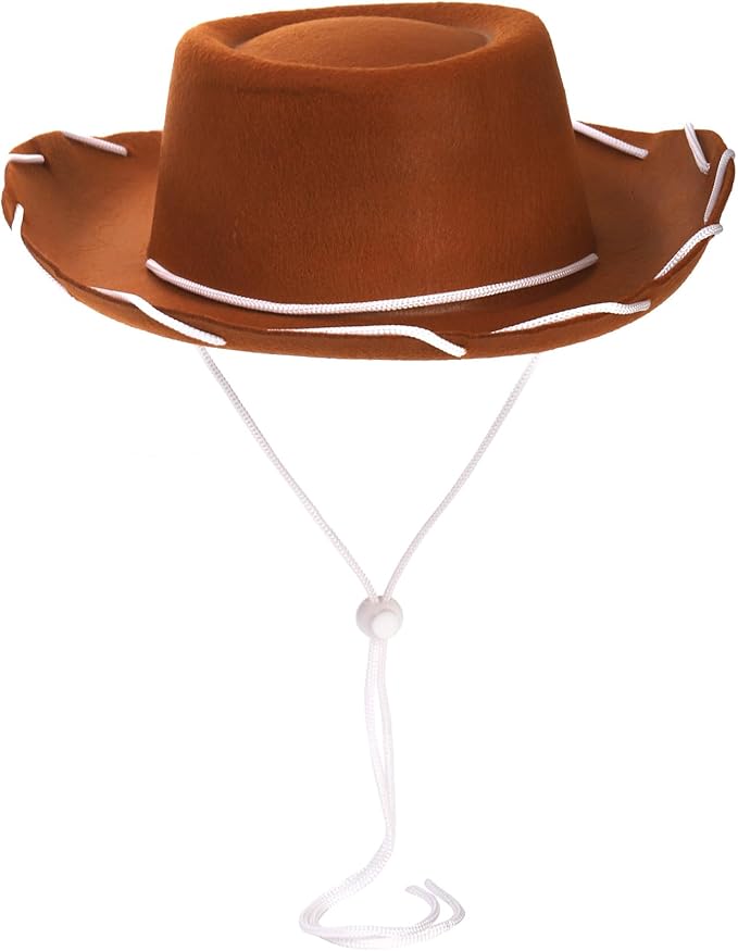 Peohud 4 Pack Felt Cowboy Hat, Small Western Cowgirl Hat, Wide Brim Cowboy Hat - Image 4