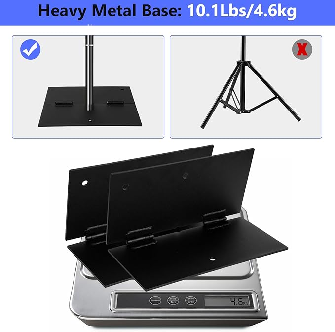 SLOW DOLPHIN Pipe and Drape Photography Backdrop Stand Kit Adjustable Photo - Image 4
