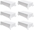 Fitable Faux Linen White Tablecloths by Fitable