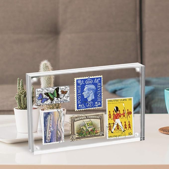 HELPLEX Acrylic Frames, 2 Pack 6x8, 24mm Thick, Free Standing - Image 7