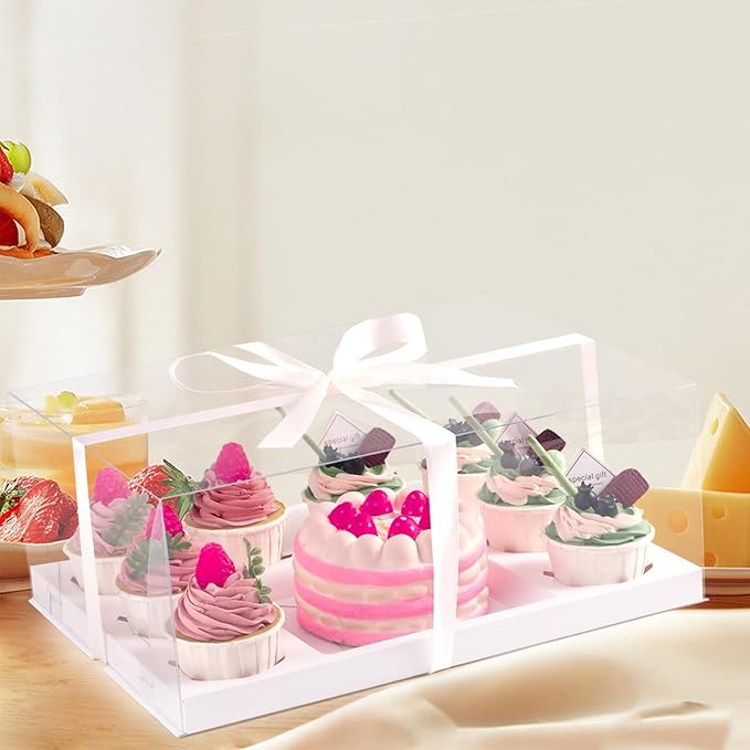 JCD 9 Pcs Cake and Cupcake Combo Bento Boxes - Image 5