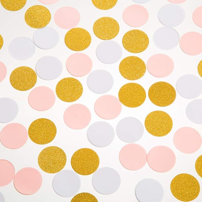 MOWO Confetti Circles Wedding Party Decor and Table Decor, 1.2’’ in Diameter - Image 2