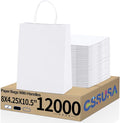 GSSUSA 12000 Pack 8x4.25x10 Inch Paper Bags by GSSUSA